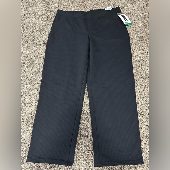 🖤Mondetta Fleece-Lined Straight Leg Pants Black Herringbone with side Pockets🖤 - Picture 3 of 16